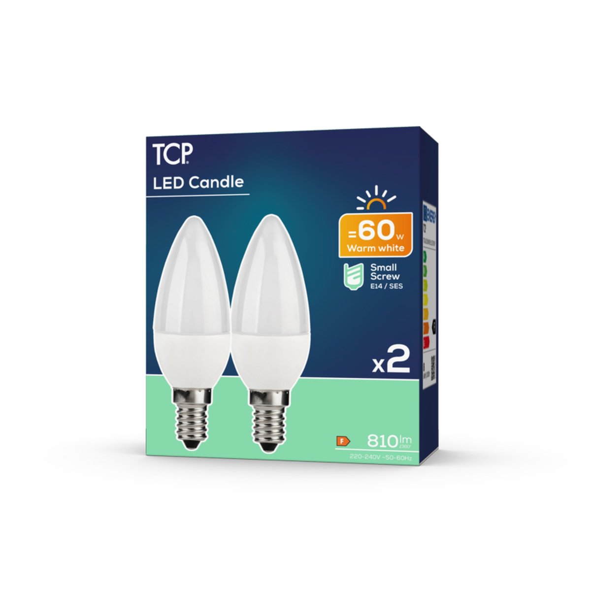 Led Candle 810l Wh Coa E14 15h 27k Non - Pk2