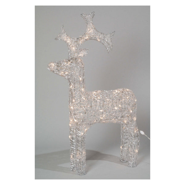 LED Outdoor Acrylic Reindeer - 90cm Warm White