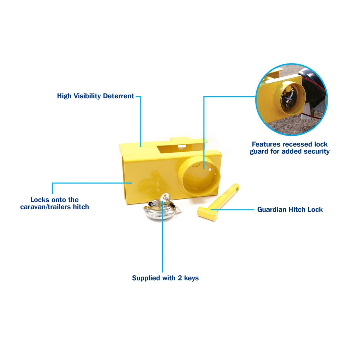 Leisurewize Guardian caravan and trailer coupling lock, view 4