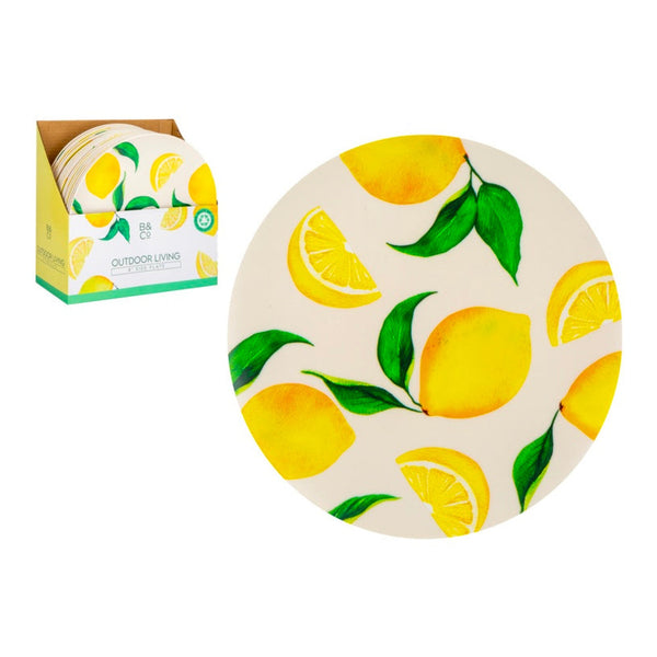 Lemon Design Outdoor Plate - 8"