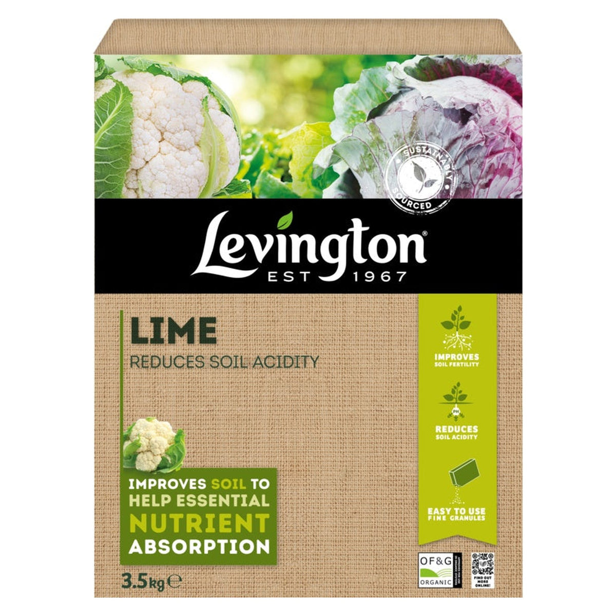 Levington Lime 3.5kg pack