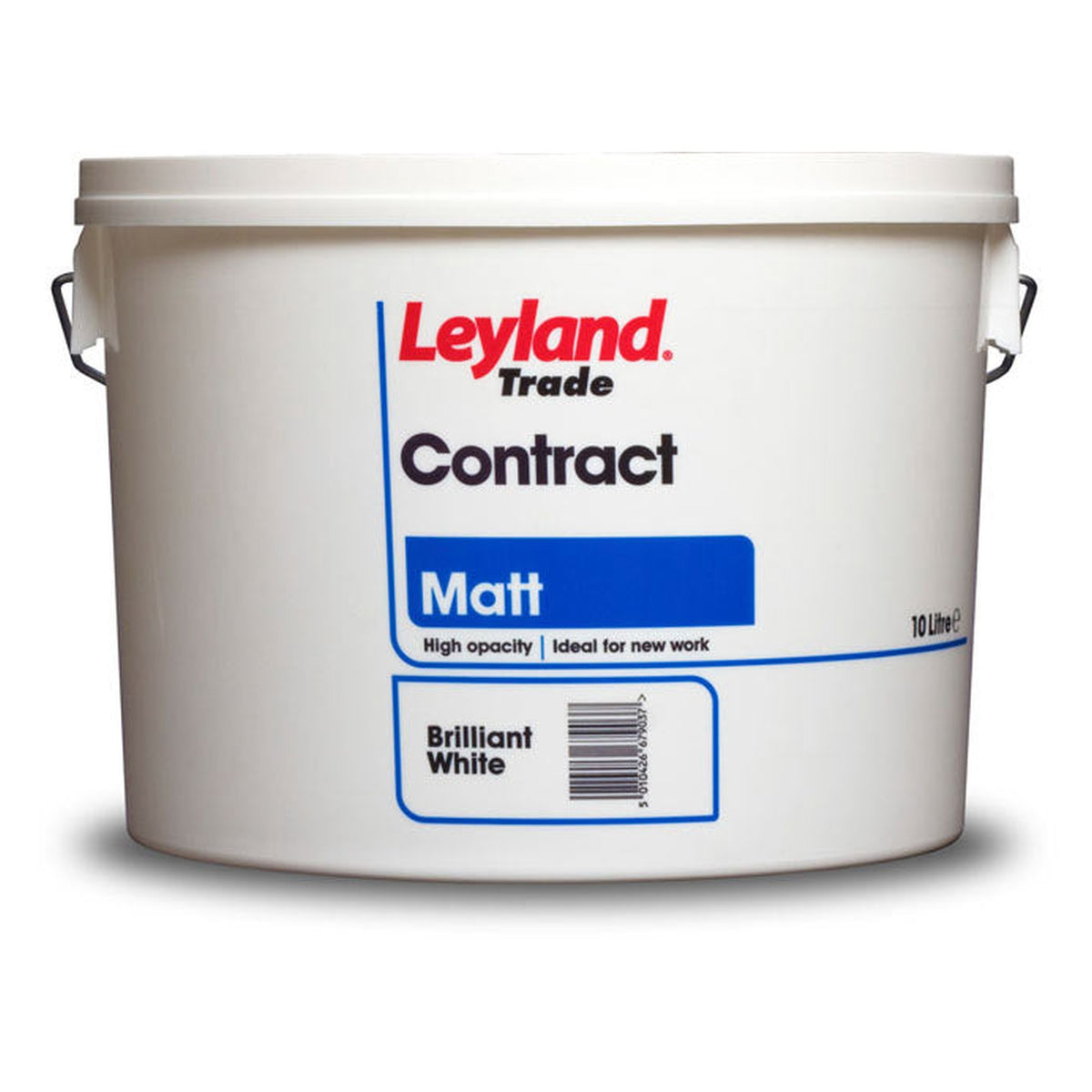 Leyland Trade Contract Matt 10L tin in Brilliant White