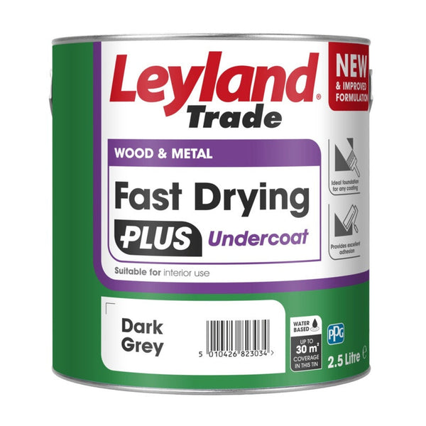 Leyland Trade Fast Drying Plus Water-Based Undercoat Grey 2.5L