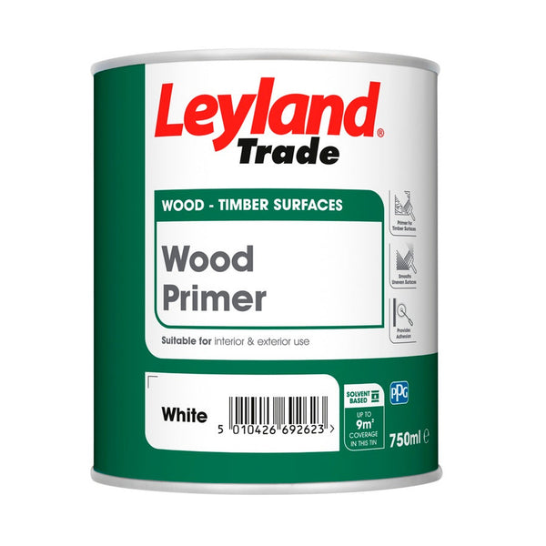Leyland Trade Wood Primer 750ml in white