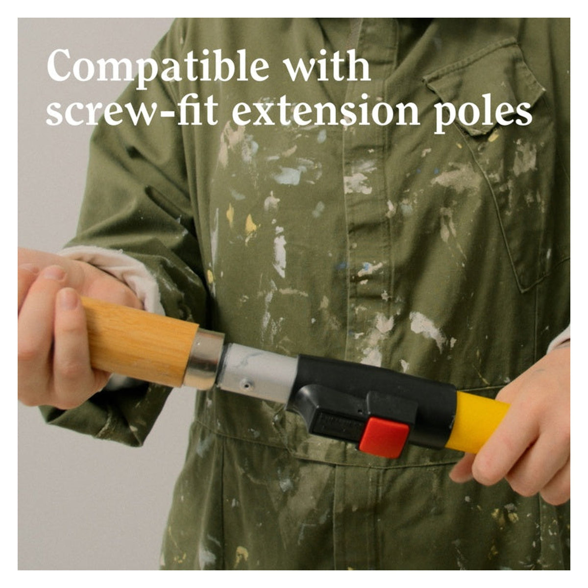 LickTools Eco 9 inch roller frame with bamboo handle, view 2