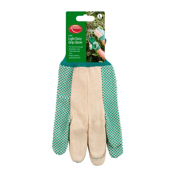 Light Duty Grip Glove - PVC dots for extra grip