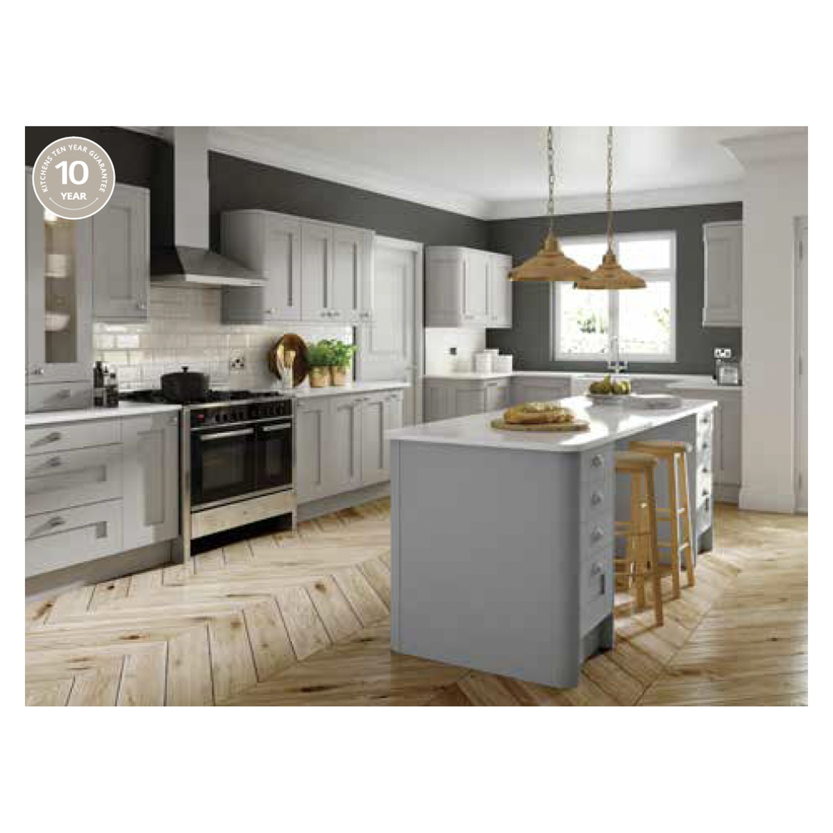 LochAnna Grained L-shaped kitchen option