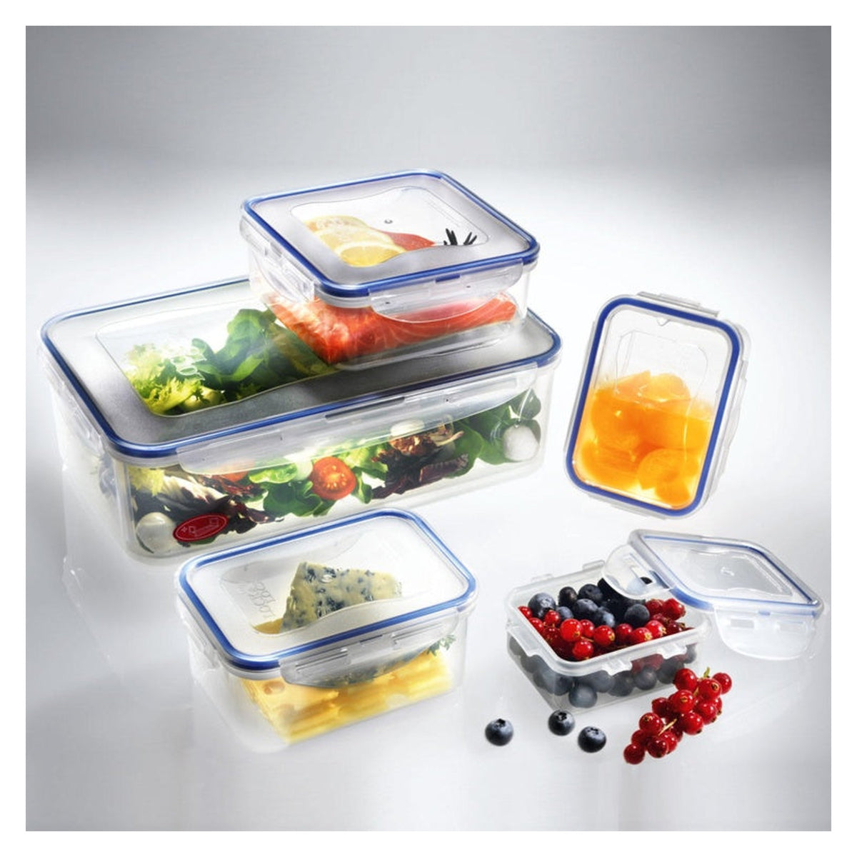 Locknlock 1.6L rectangular airtight food storage container, view 3