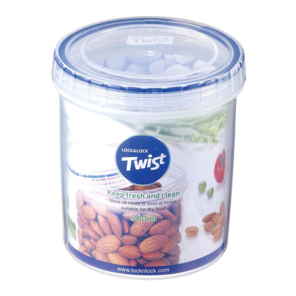 Locknlock 560ml round food container with twist lid