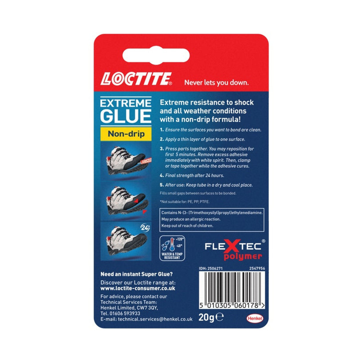 Loctite Extreme Non Drip Glue 20g gel, view 3