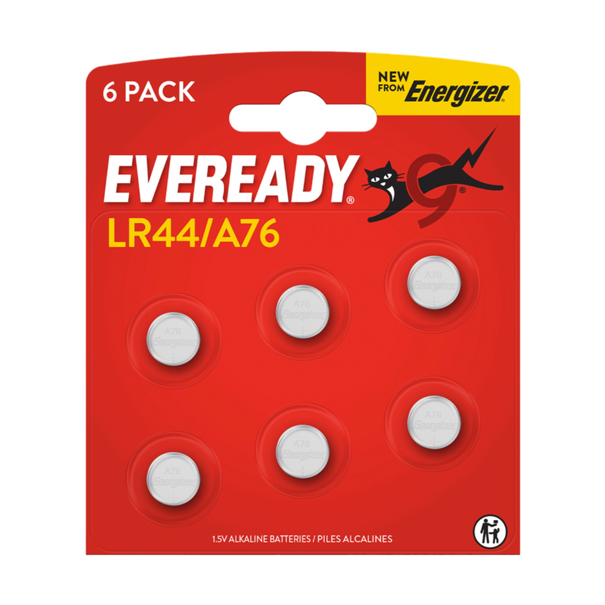LR44 Batteries - Card of 6