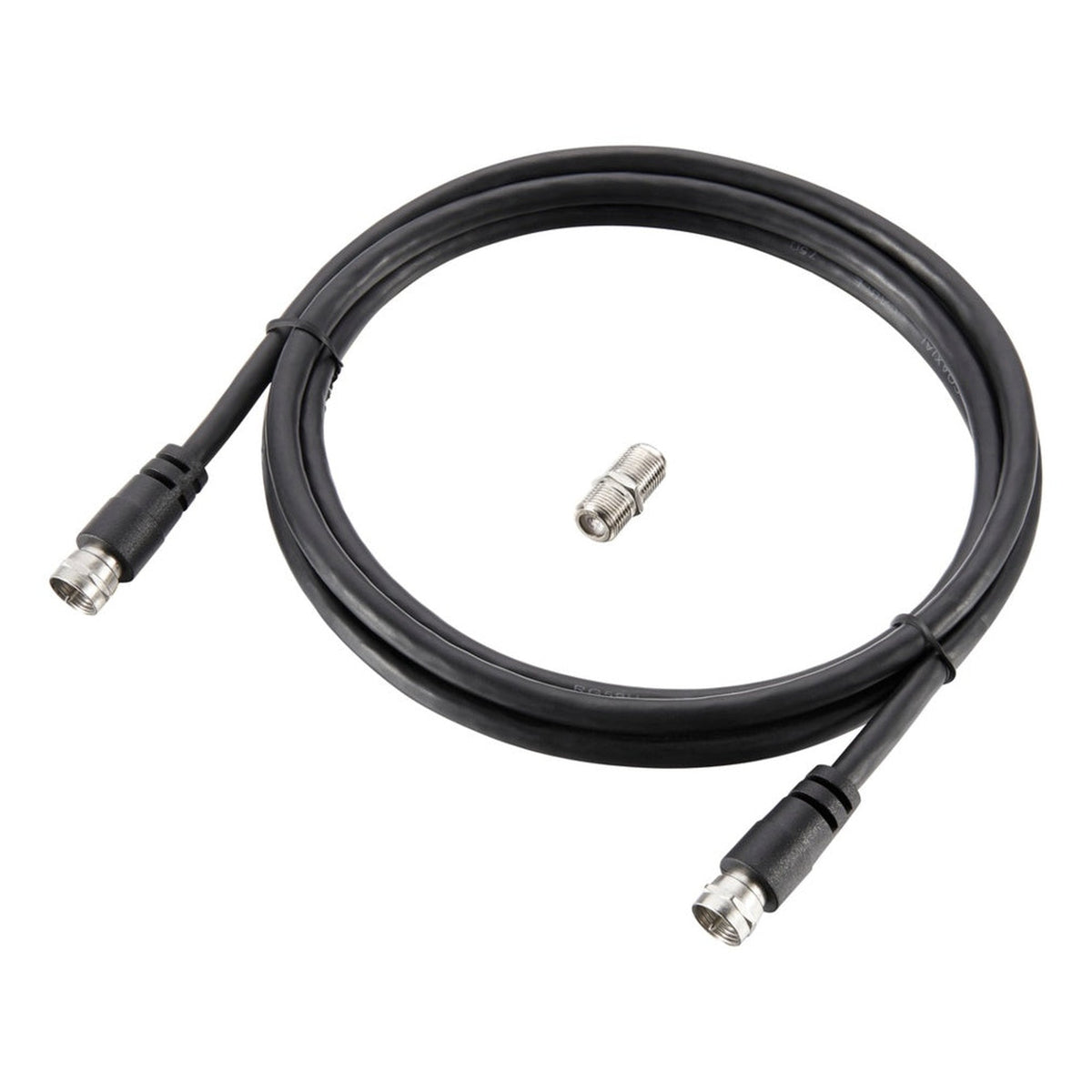 Luceco Ross satellite cable with coupler 1.5m black