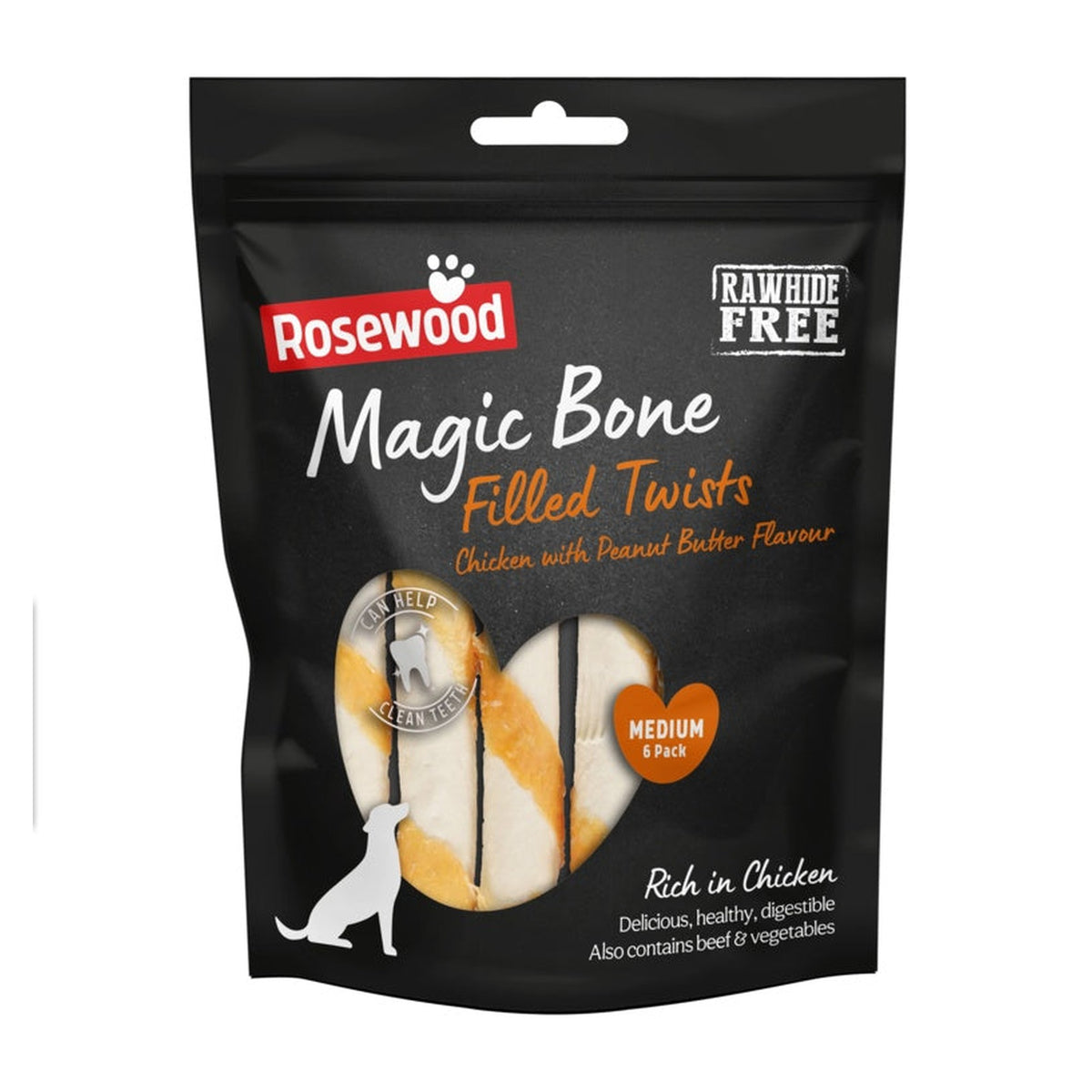 Magic Bone Twists Chicken Pack 6 - 195g