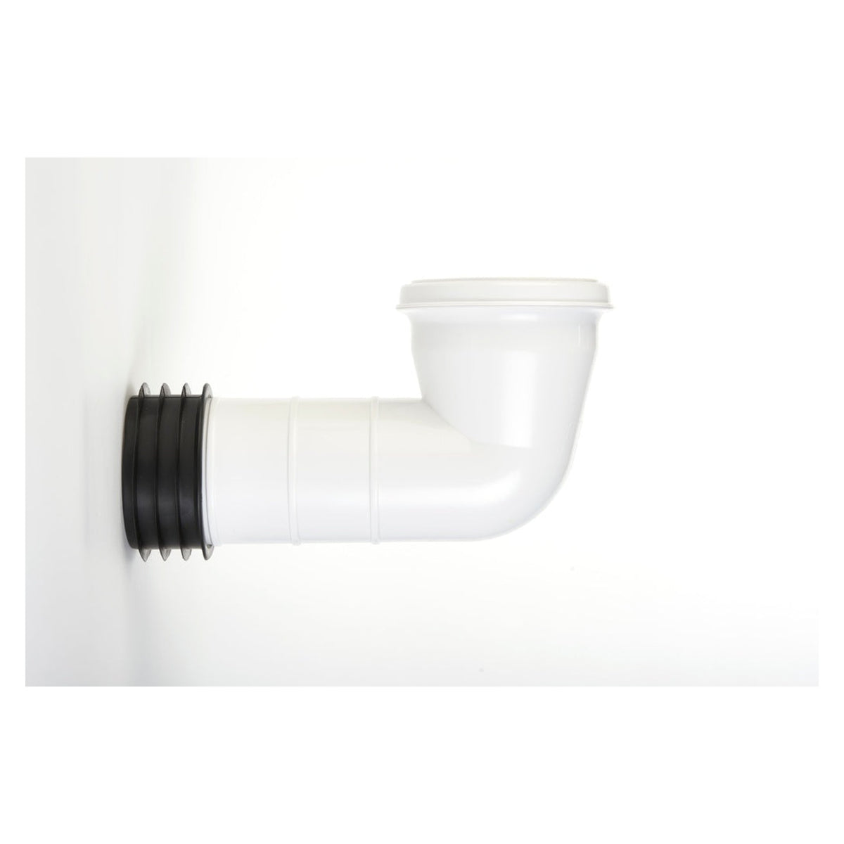 Make WC pan connector with 90 degree bend