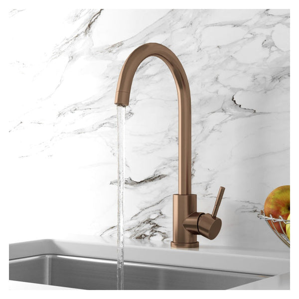 Manhattan Kitchen Mixer Tap - Brushed Bronze