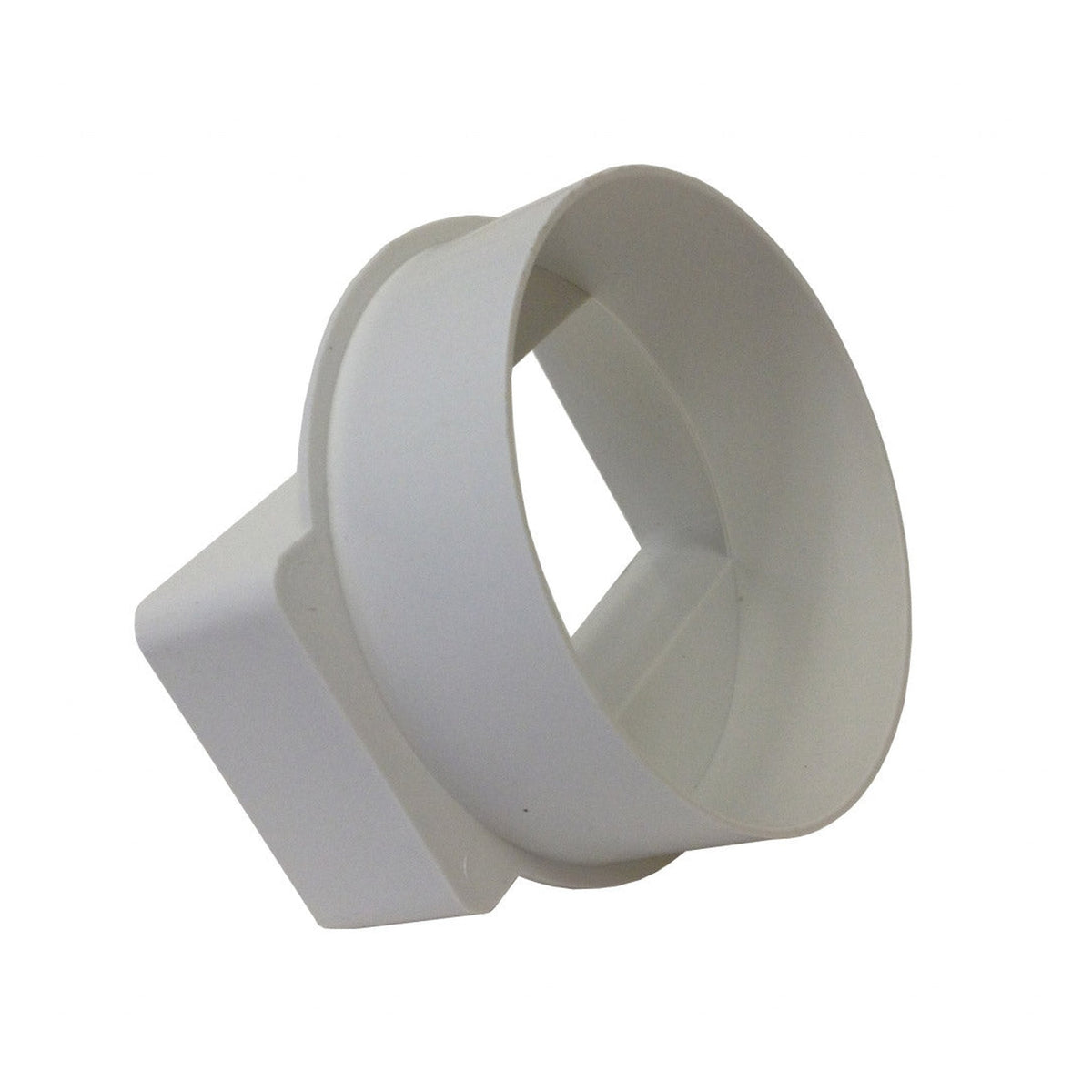 Manrose 100mm round to 110 x 54mm flat channel adaptor