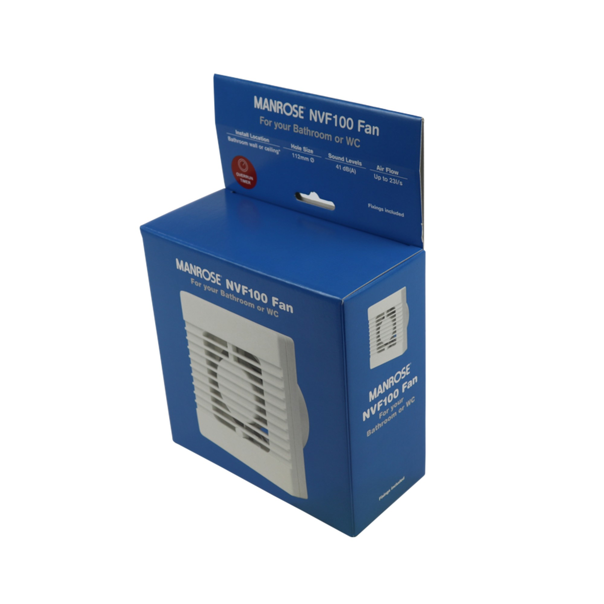 Manrose 100mm standard axial fan, view 2
