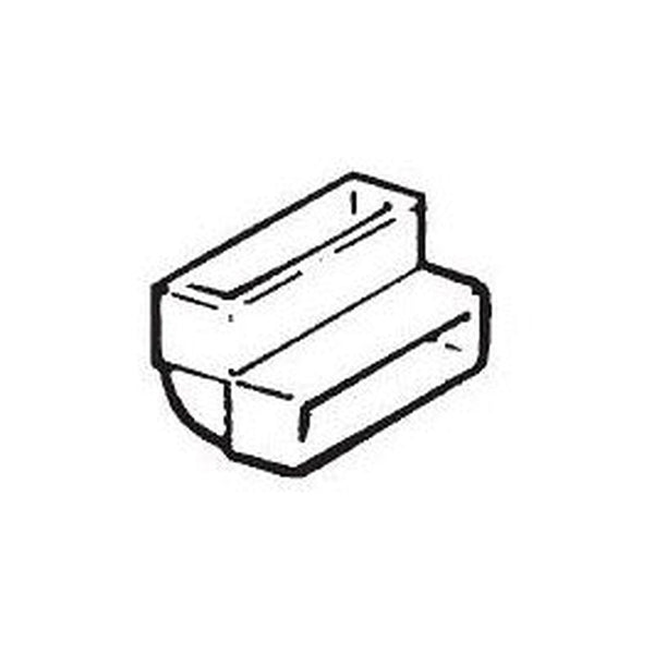 Manrose vertical 90 degree bend 110 x 54mm