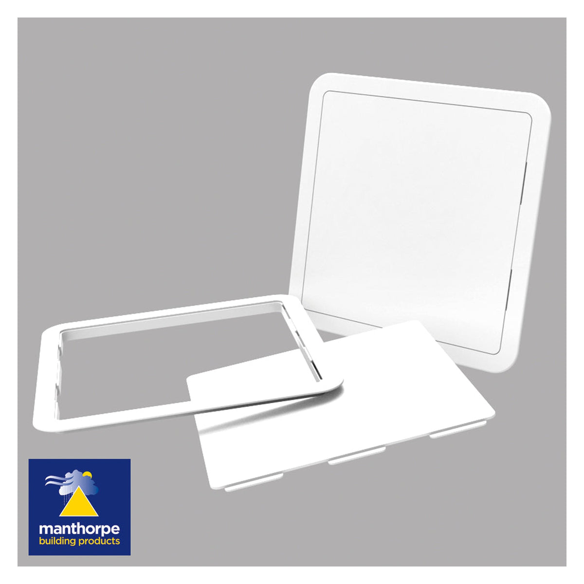 Manthorpe 300 x 300mm white access panel, view 2