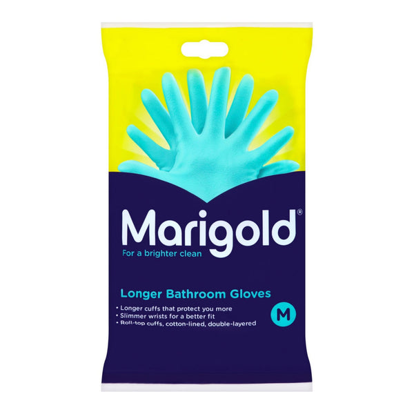 Marigold bathroom gloves in size medium