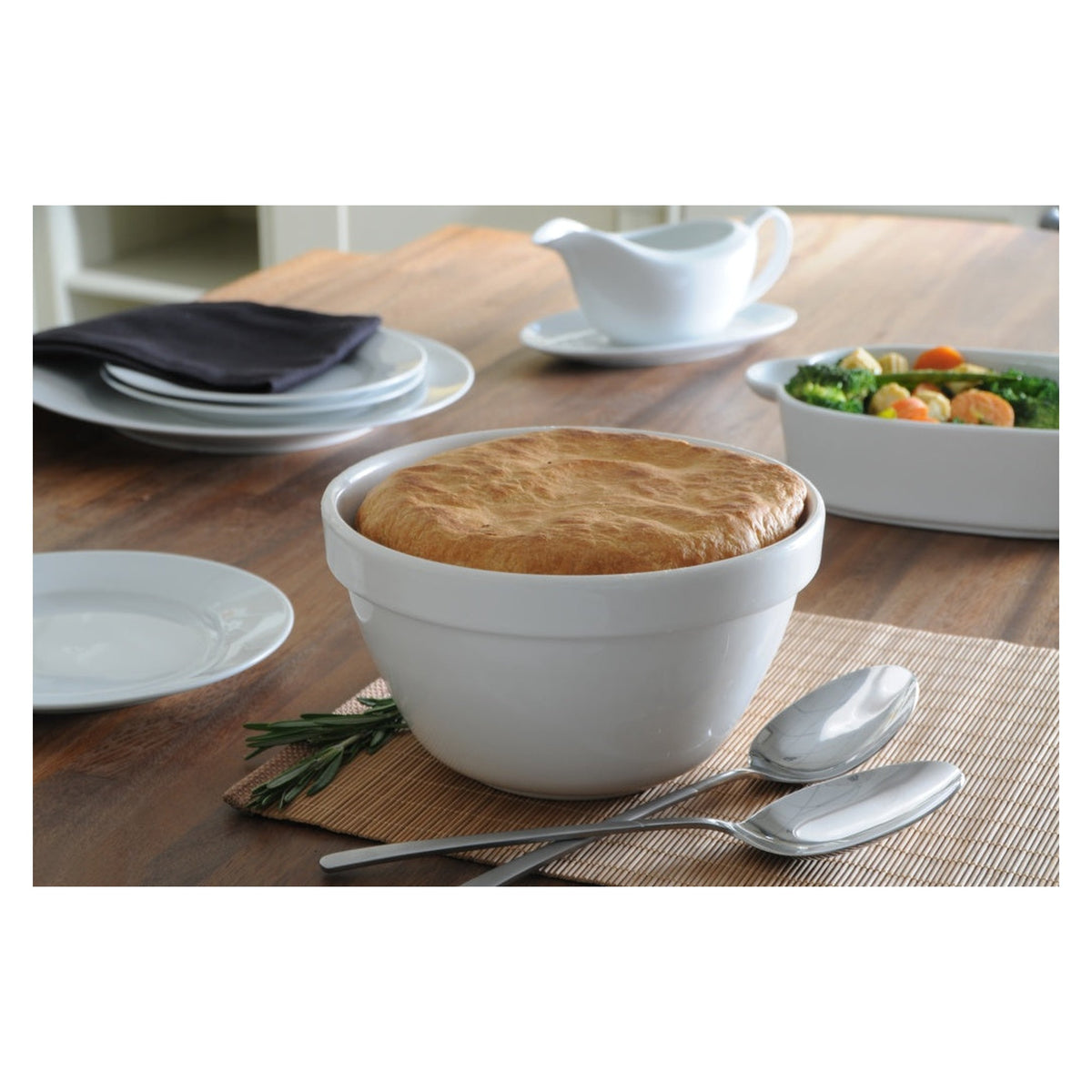 Mason Cash white pudding basin 20cm size 24, view 2