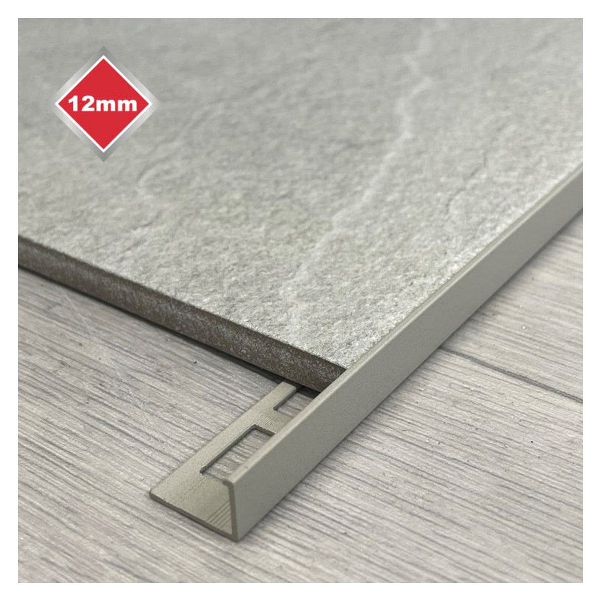 Metal Tile Trim Lagom Almond - 12mm