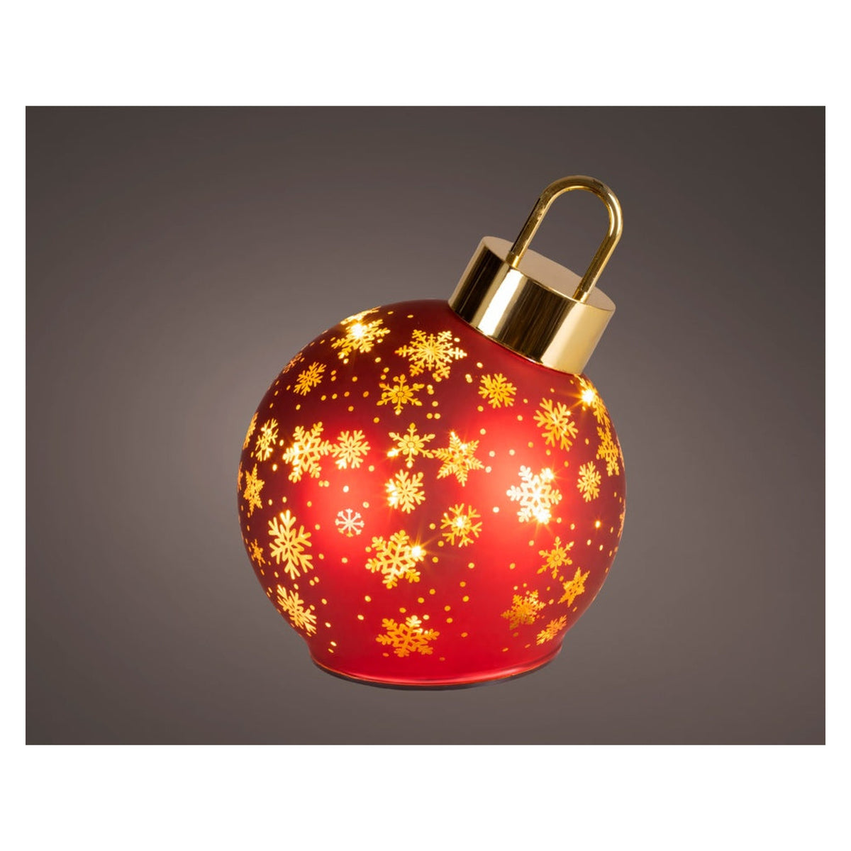 Micro LED Red Bauble - 15 LED, view 3