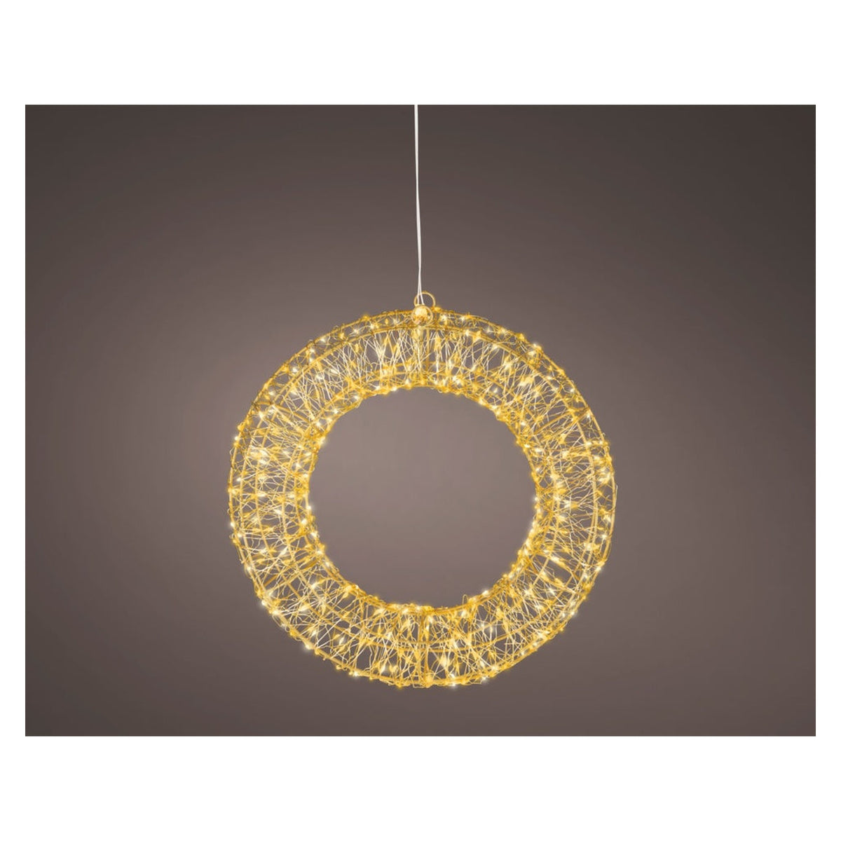 Micro LED Wreath Gold - 500 LEDs, view 2