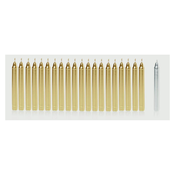 Mini Candles - 20x10 Gold And Silver