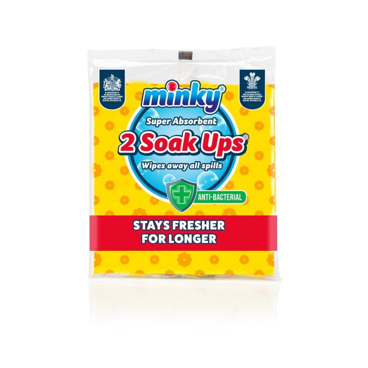 Pack of 2 Minky anti-bac Soak Ups
