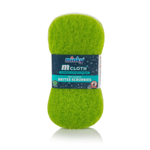 Minky Brites Scrubbies pack of 2 sponge scourers