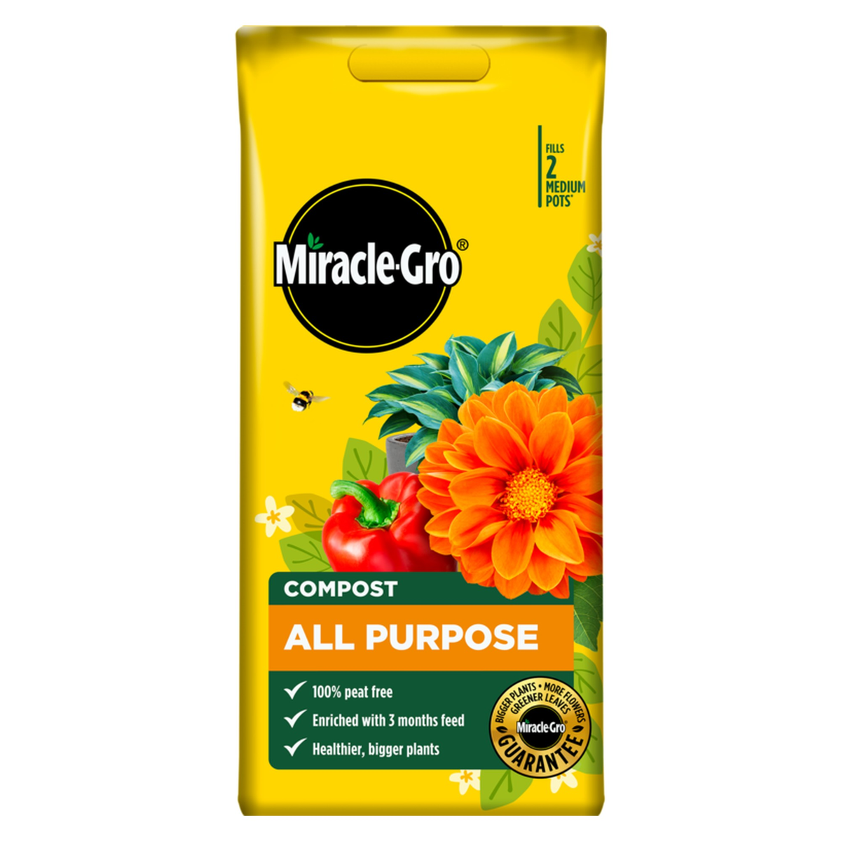 Miracle-Gro All Purpose Peat Free Compost 10L bag