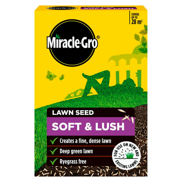 Miracle-Gro Soft and Lush lawn seed covering up to 28m2