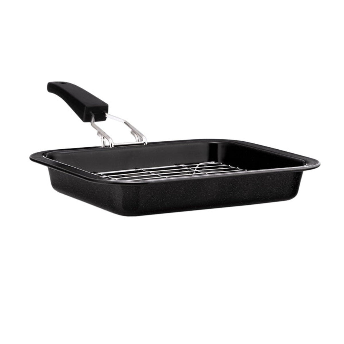 Mtk Housewares vitreous enamel grill pan with tray, 28 x 23cm, view 3