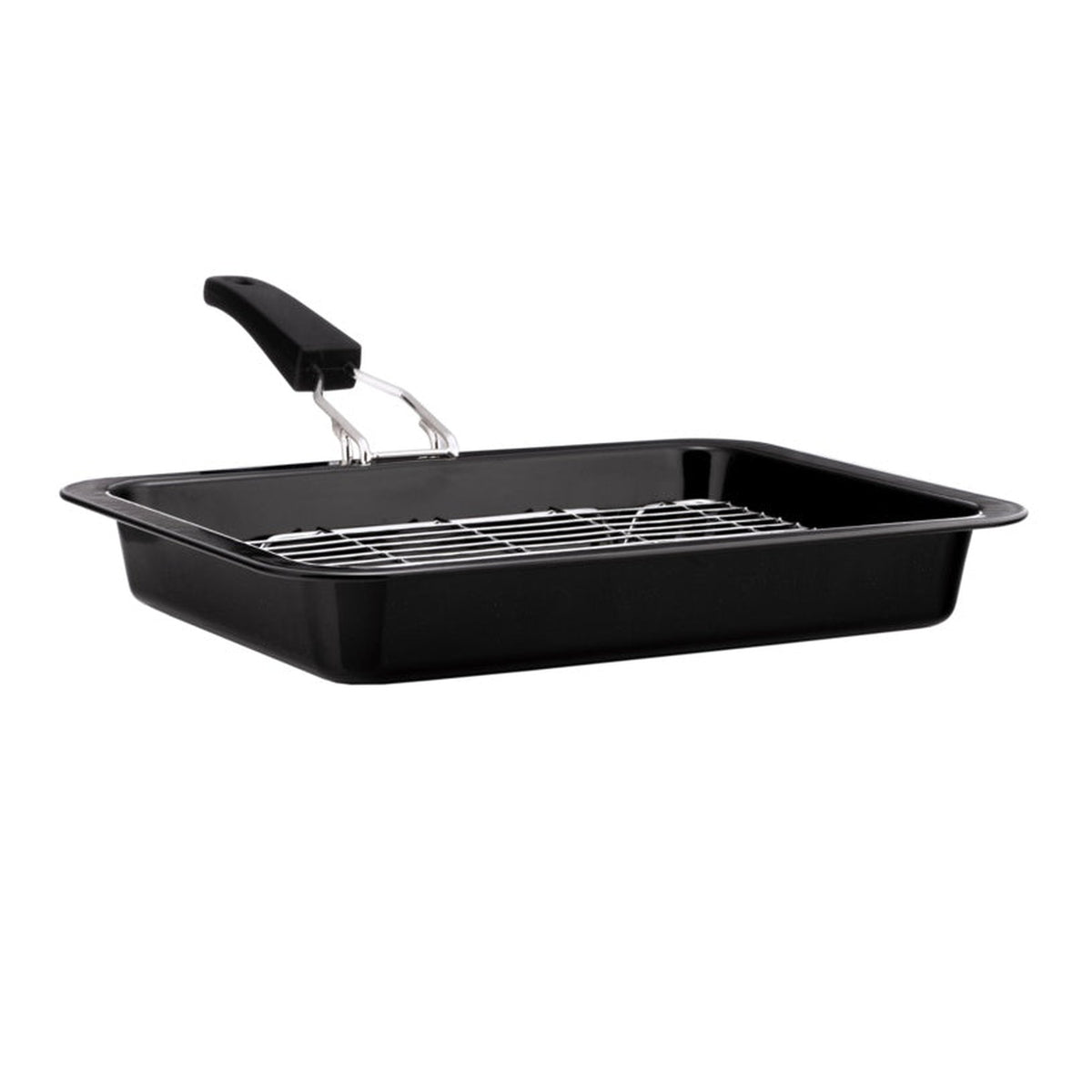 Mtk Housewares vitreous enamel grill pan with tray, 28 x 23cm, view 5