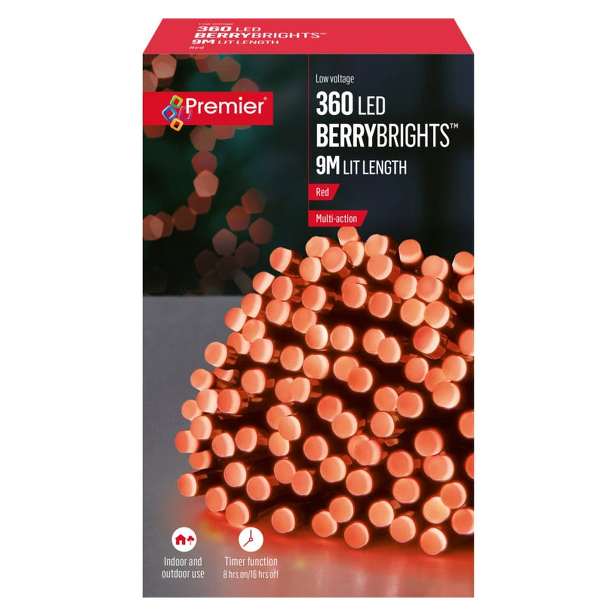Multi Action 360 LED Berrybrights - Red