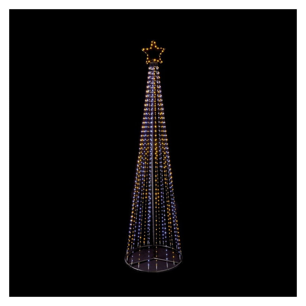Multi Action FlexiBright Pyramid Tree - 2.5m