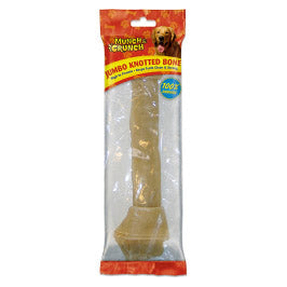 Munch and Crunch jumbo knotted rawhide bone