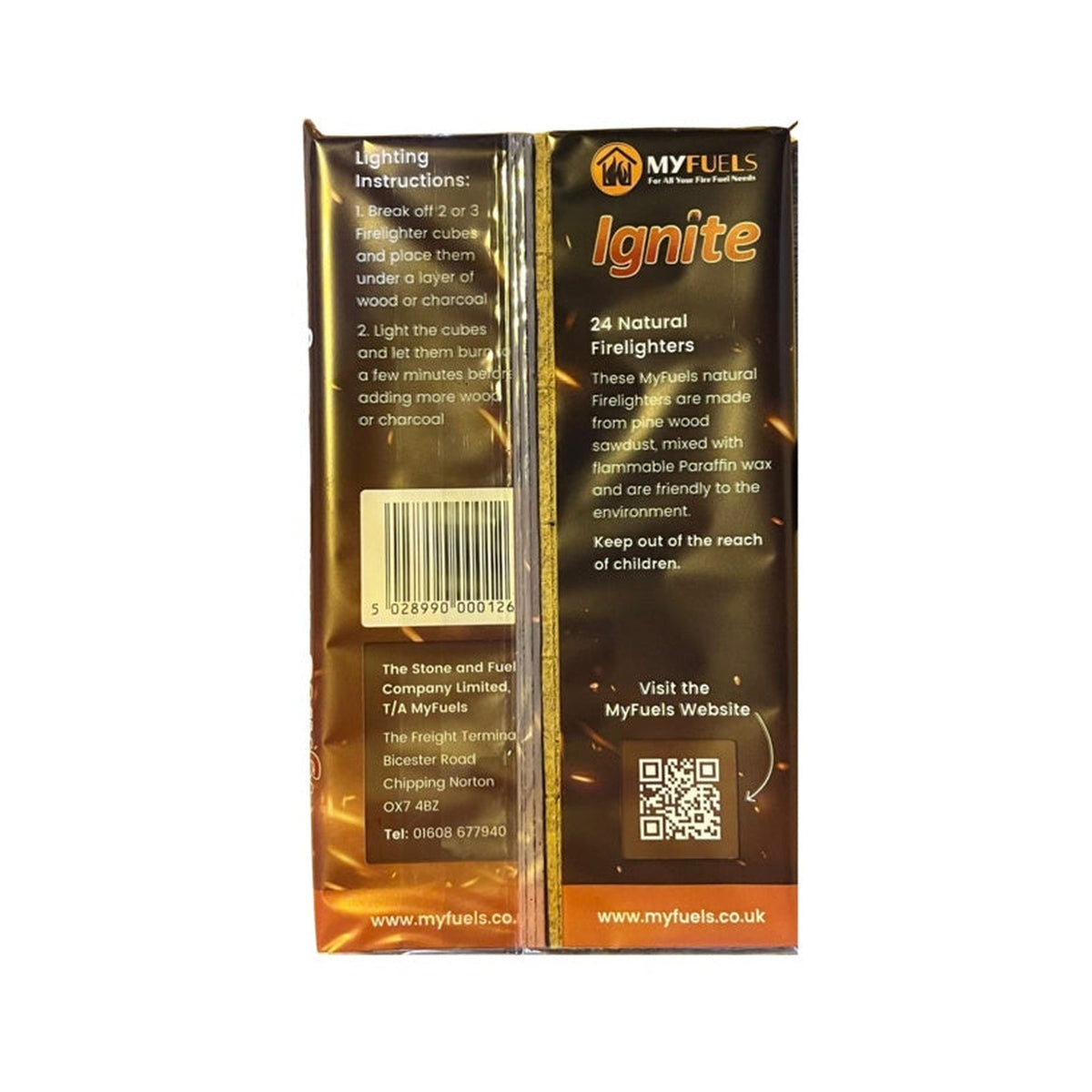 MyFuels Ignite natural firelighters, pack of 24, view 2