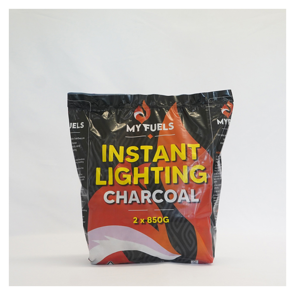 Myfuels instant-light lumpwood charcoal 2 x 850g bags