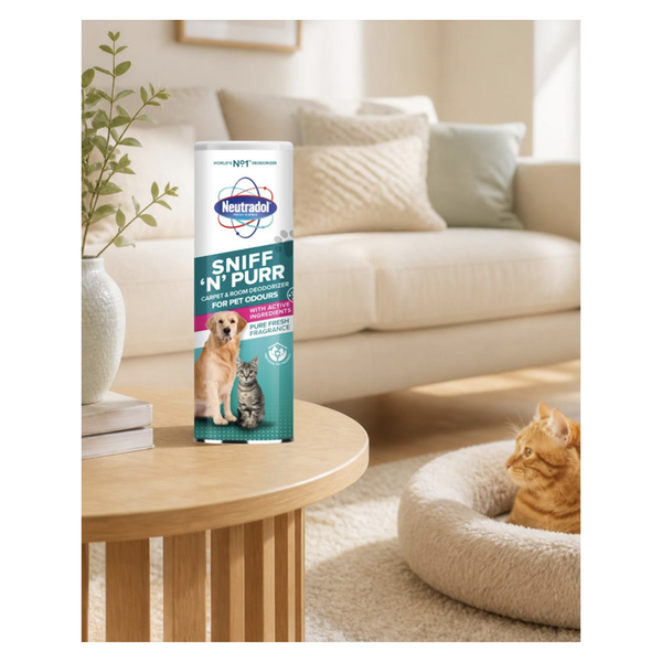 Neutradol Sniff N Purr pet carpet deodoriser 350g