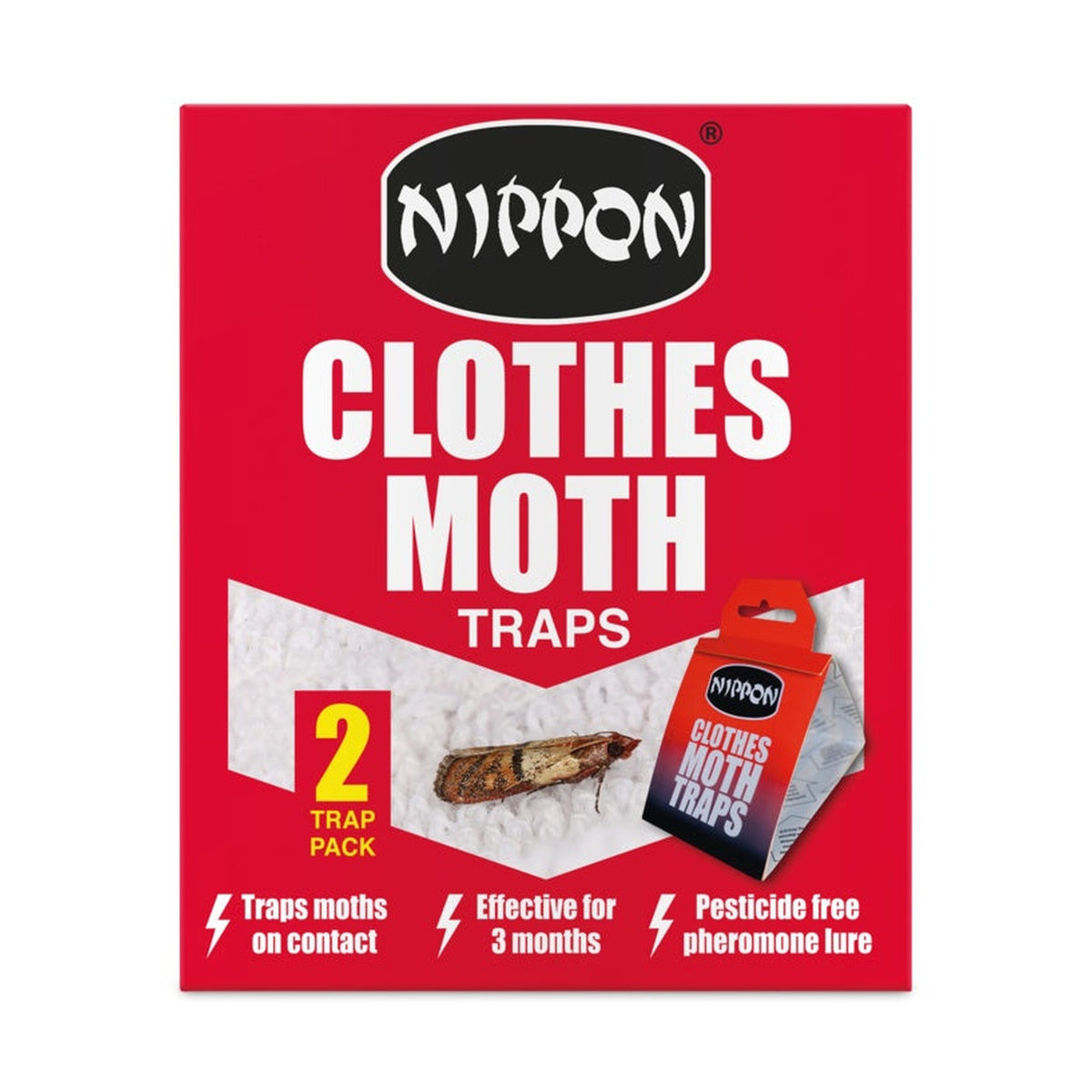 Nippon clothes moth traps, pack of 2