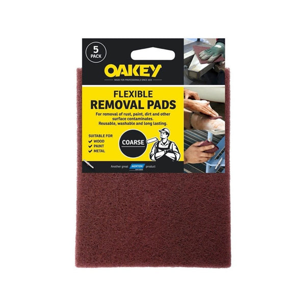 Oakey paint and varnish removal pads pack of 5