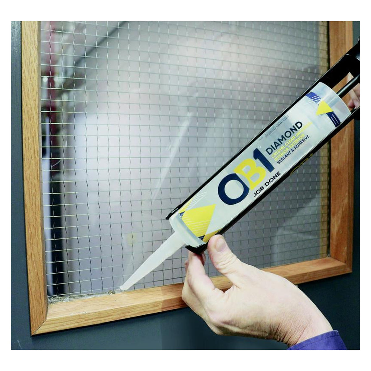 OB1 Diamond Crystal Clear universal sealant and adhesive 290ml, view 4