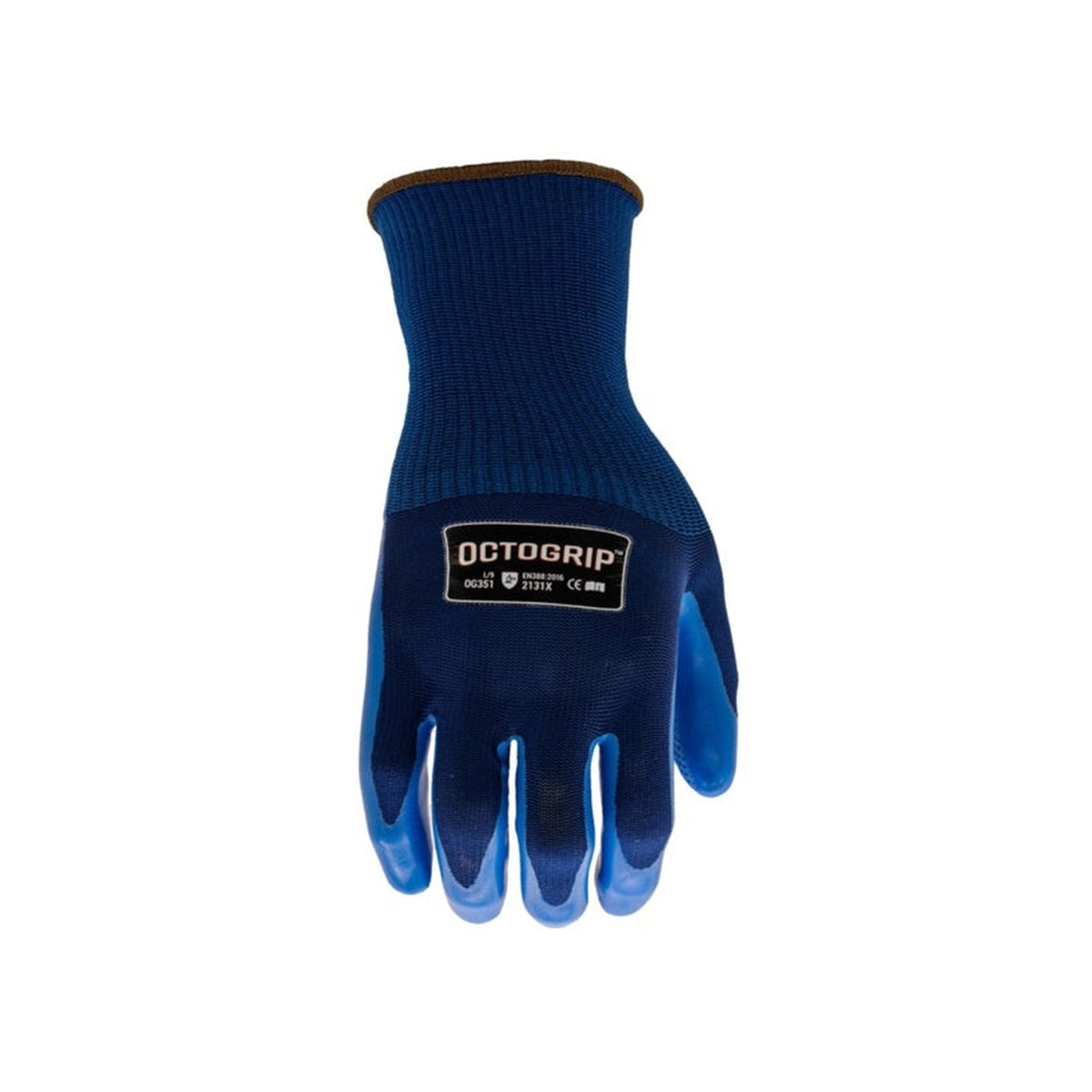 Octogrip 13g breathable work glove with latex palm
