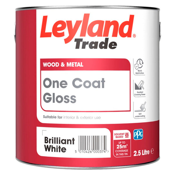 One Coat Gloss 2.5L - Brilliant White