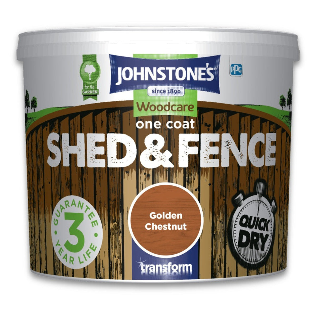 One Coat Shed And Fence 5L - Golden Chestnut
