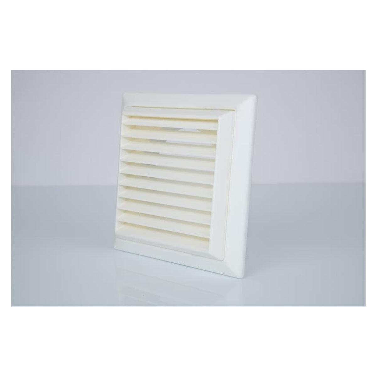 Oracstar white exterior grill wall or ceiling vent, view 2