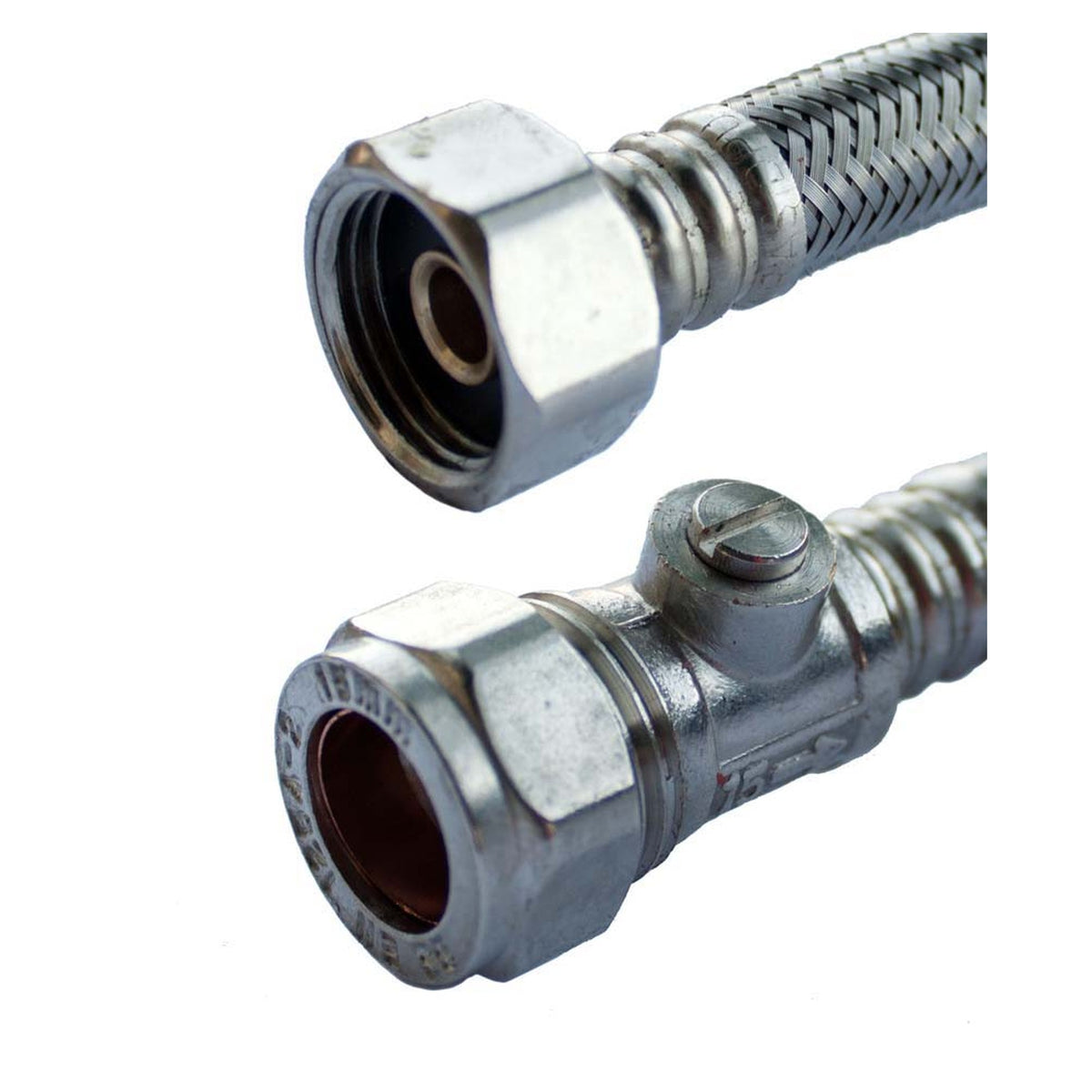 Oracstar 50cm flexi tap connector with isolating valve