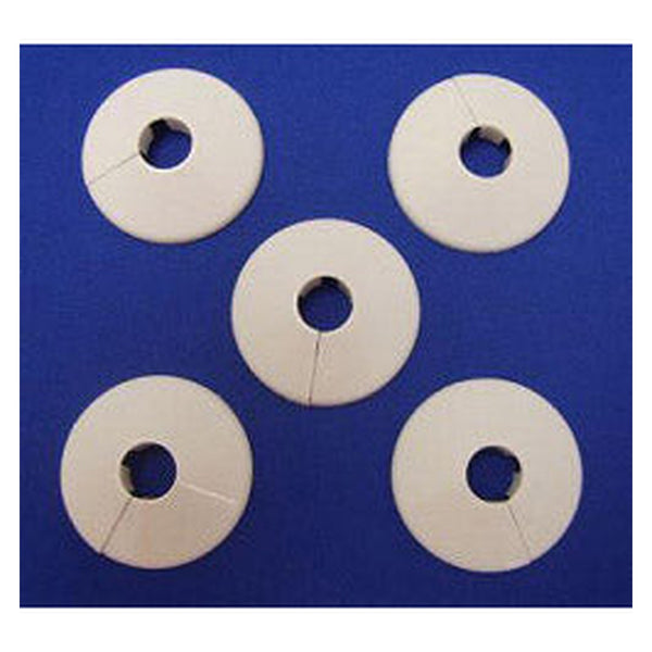 Pack of 5 white Oracstar 15mm pipe collars